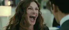 Julia Roberts and Adam Brody screaming then T-Rex