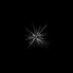 White star explosion and fade