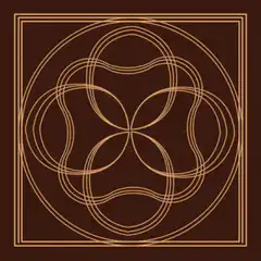 Rotating geometric line art