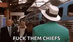 Trump walks past woman at train station