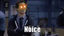 Noice with glowing eyes