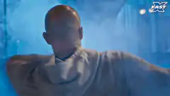 Bald man turns around to look