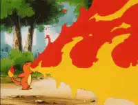 Charmander breathing fire