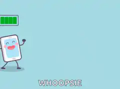 Phone battery dies whoopsie