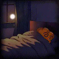 Naruto sleeping with NNNN text