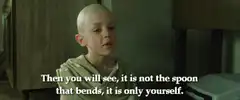It is not the spoon that bends