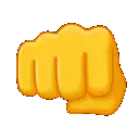 Yellow Fist Emoji Punching