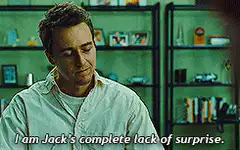 Edward Norton lack of surprise