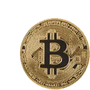 3D Bitcoin coin spinning