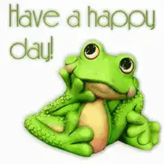 Happy Day Frog Winking