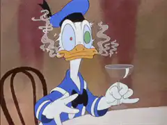 Donald Duck steam from ears
