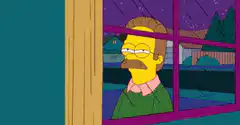 Fry meets the Simpsons