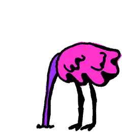 pink flamingo bowing