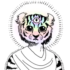 Rainbow third eye tiger
