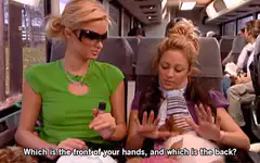 Lindsay Lohan and Paris Hilton on bus
