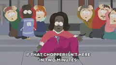 South Park hostage woman with gun