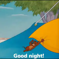 Jerry gets hit by a pillow