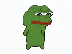 Pepe the Frog looking skeptical