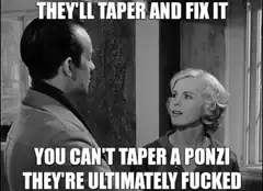 They'll Taper and Fix It You Can't Taper a Ponzi