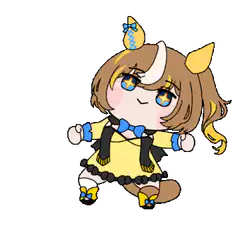 Chibi character dancing