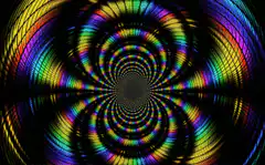 Rainbow spiral tunnel animation