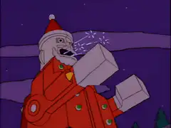 Robot Santa malfunctioning
