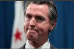 Gavin Newsom smirking
