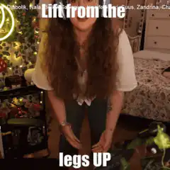 Girl lifts legs up