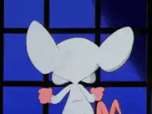 Brain turns around and screams