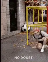 Kid running in place with soccer ball