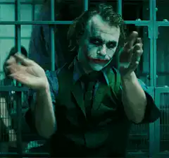 Joker clapping hands