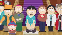 South Park character stuck in toilet