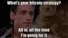 What's your bitcoin strategy all in
