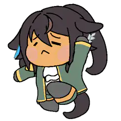 Chibi character dancing