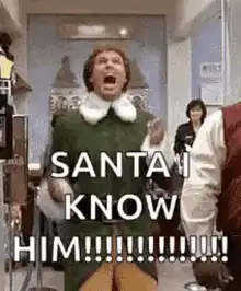 Buddy the Elf Santa I Know Him