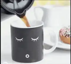Color changing mug with face