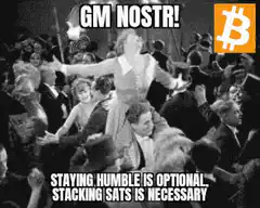 GM Nostr Bitcoin Meme