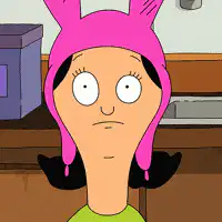 Tina Belcher with bunny ears
