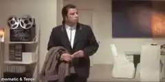 John Travolta looking confused
