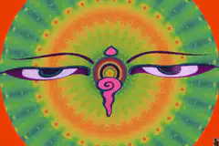 Psychedelic Buddha Eyes Mandala
