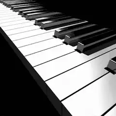 3D piano keys animation