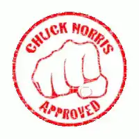 Chuck Norris Approved Stamp