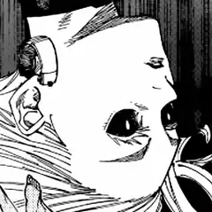 Manga character with large eyes and earpiece