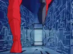 Hokuto no Ken character dodges laser beam