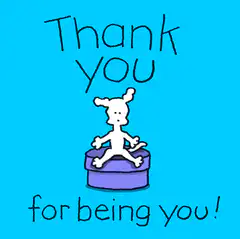 Thank you for being you cartoon