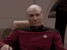 Captain Picard orders Engage