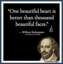 One beautiful heart is better than thousand beautiful faces