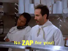 No ZAP for you!