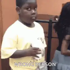 Wrong Person Kid Reaction