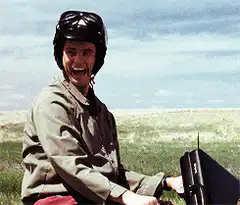 Easy Rider hitchhiker kisses biker